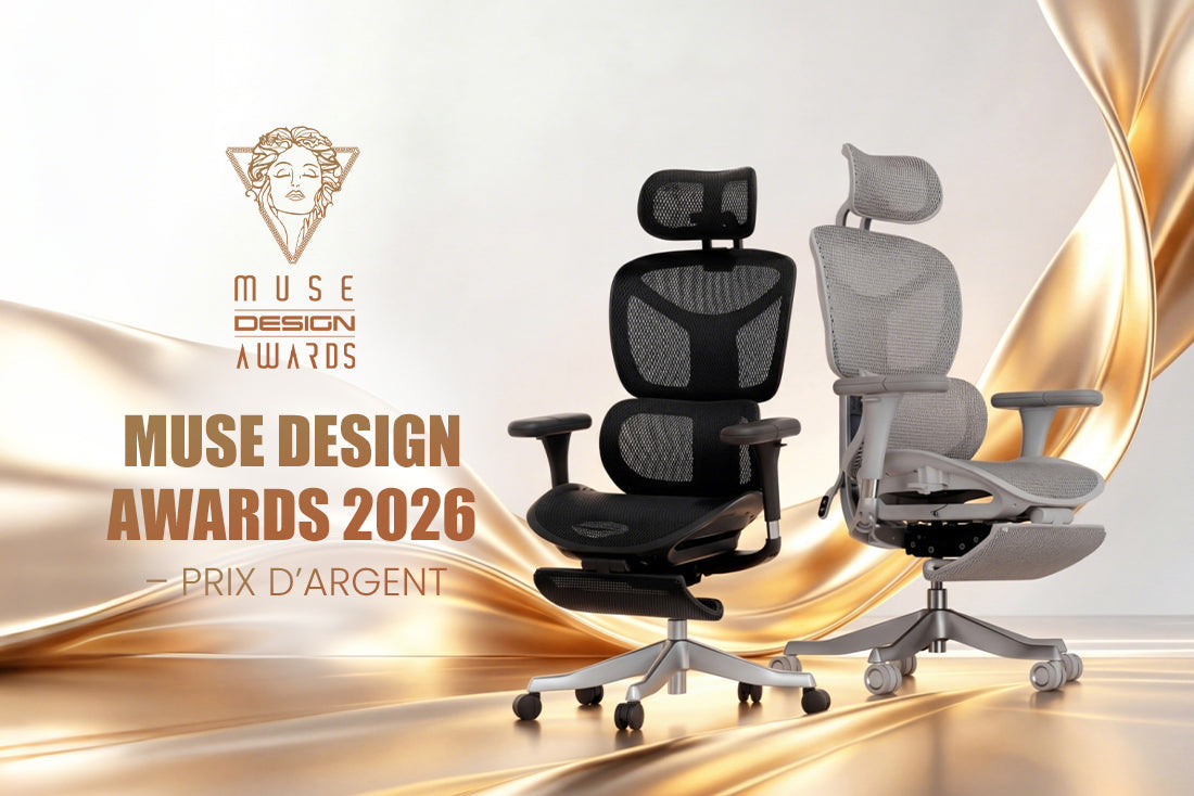 Chaise ergonomique S9 Pro : lauréate du Muse Design Silver Award | Confort et innovation primés