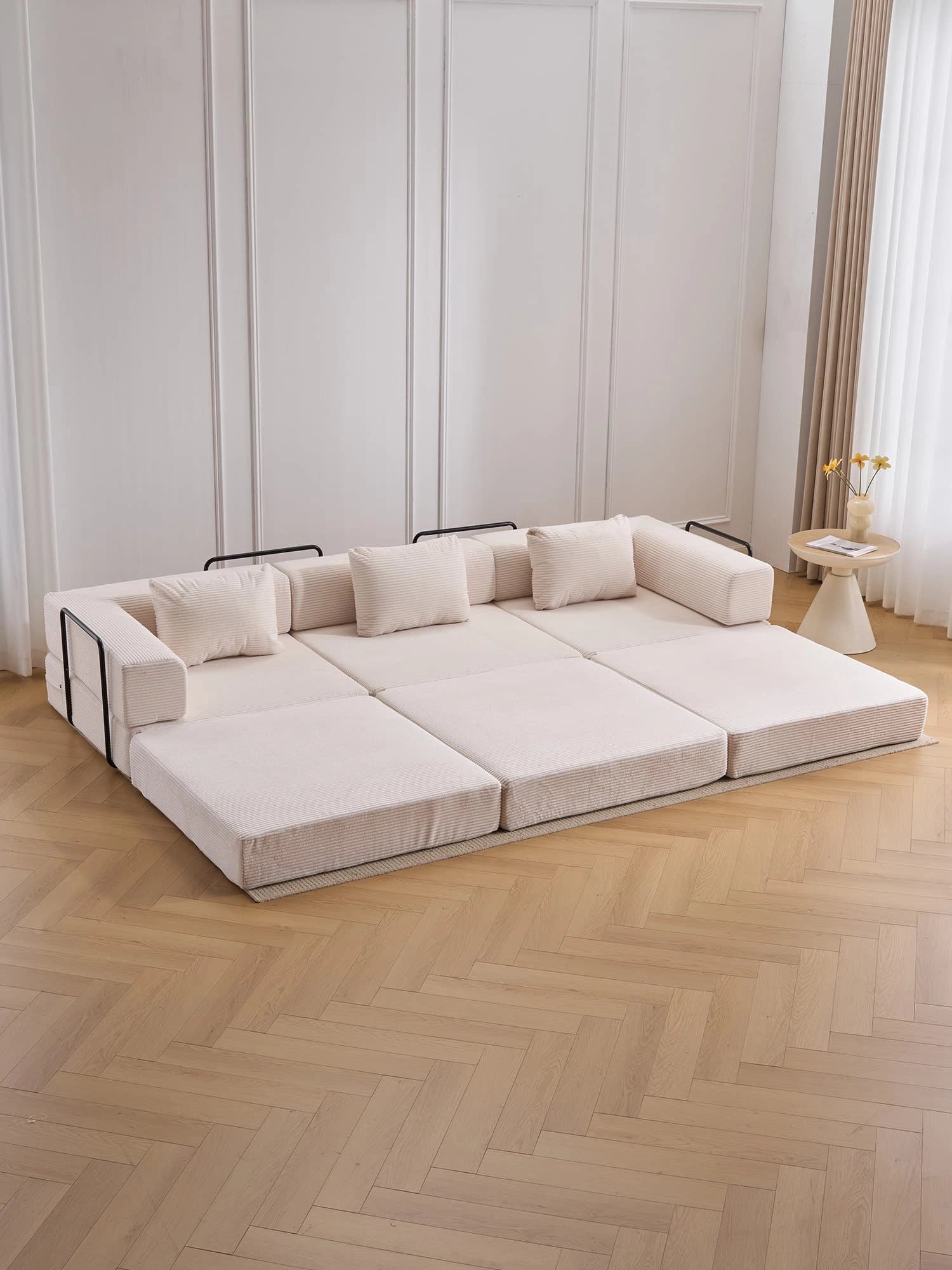 Atlas Canapé modulable 3 places au design compact