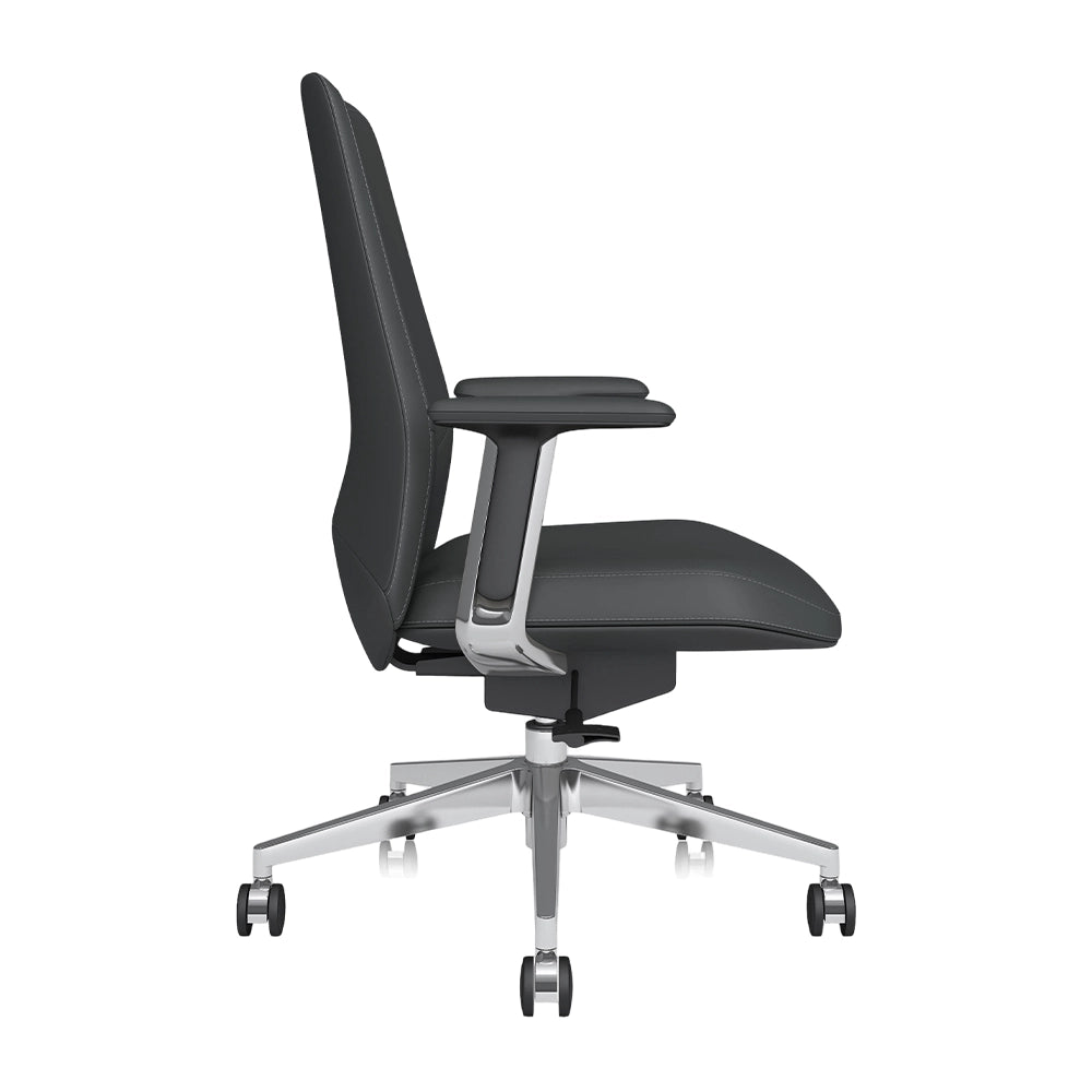 Neris Chaise de Bureau en Cuir Mi-Dossier avec Meilleur Rapport Qualité-Prix