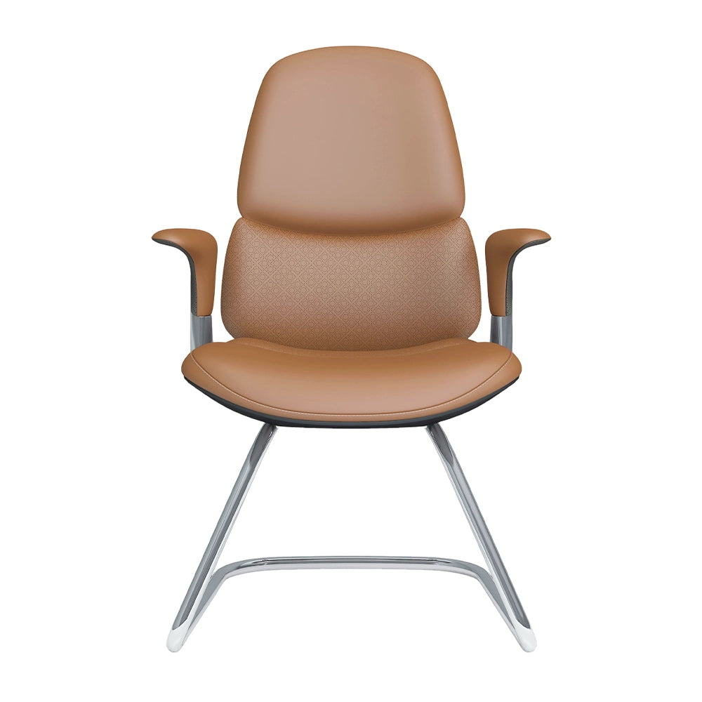 Nyla Chaise Freischwinger en Cuir avec Réglage Facile