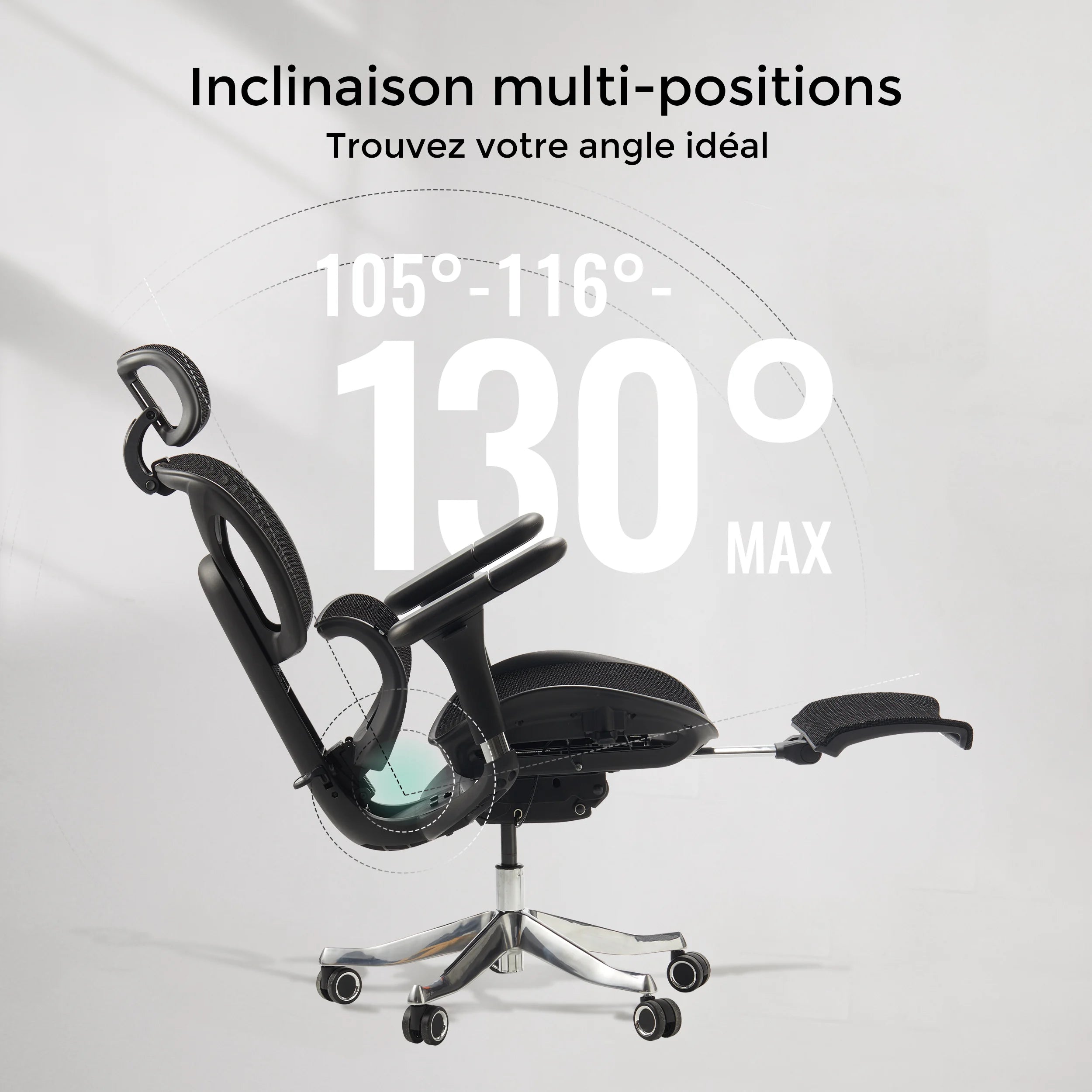 S9 Pro Chaise de bureau ergonomique avec réglage One-Touch