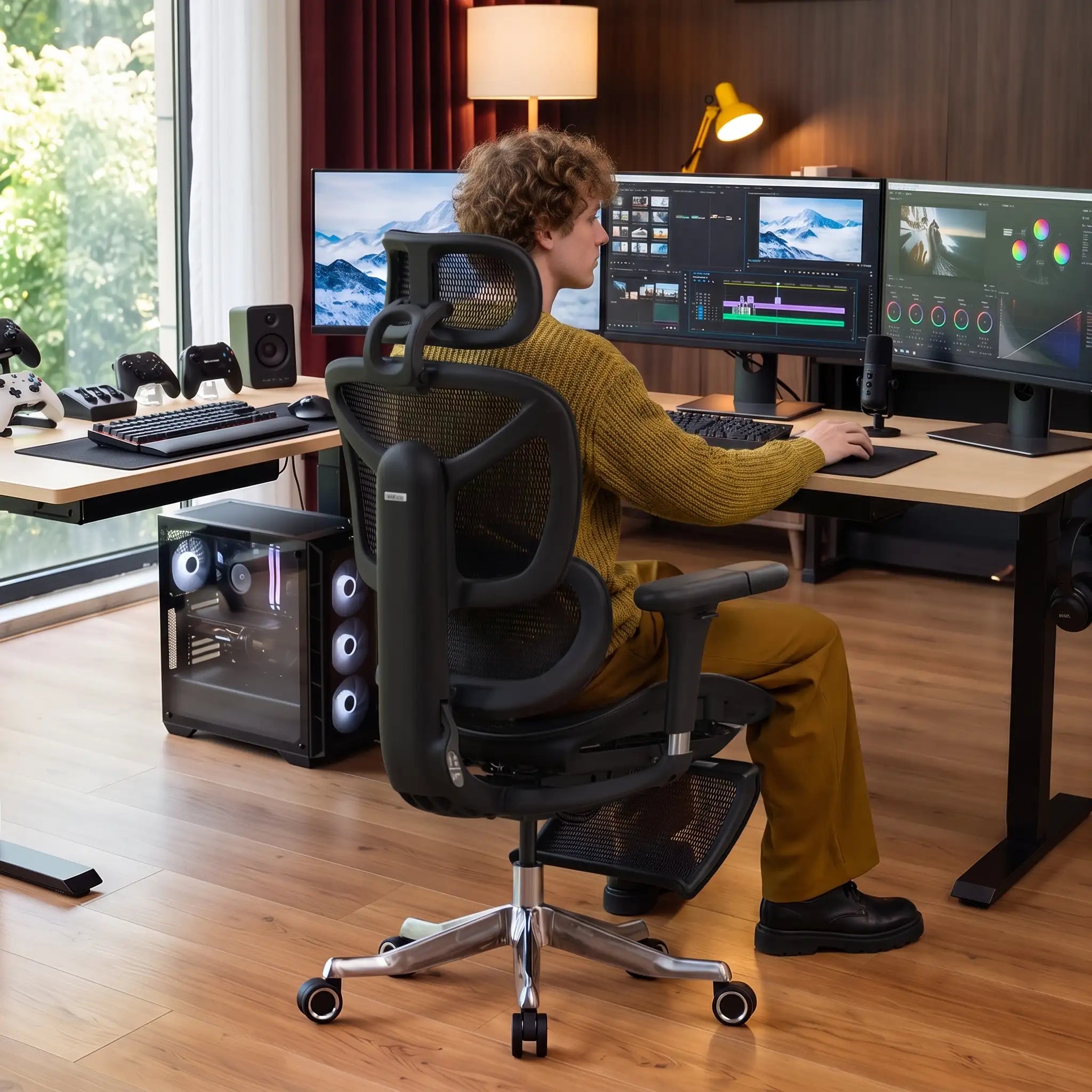 S9 Pro Chaise de bureau ergonomique avec réglage One-Touch