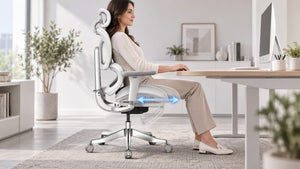 welax S9pro réglage de profondeur d’assise de 2,2" pour mieux s’adapter à différentes longueurs de jambes. Obtenez le soutien dont vous avez besoin sans restreindre vos jambes.