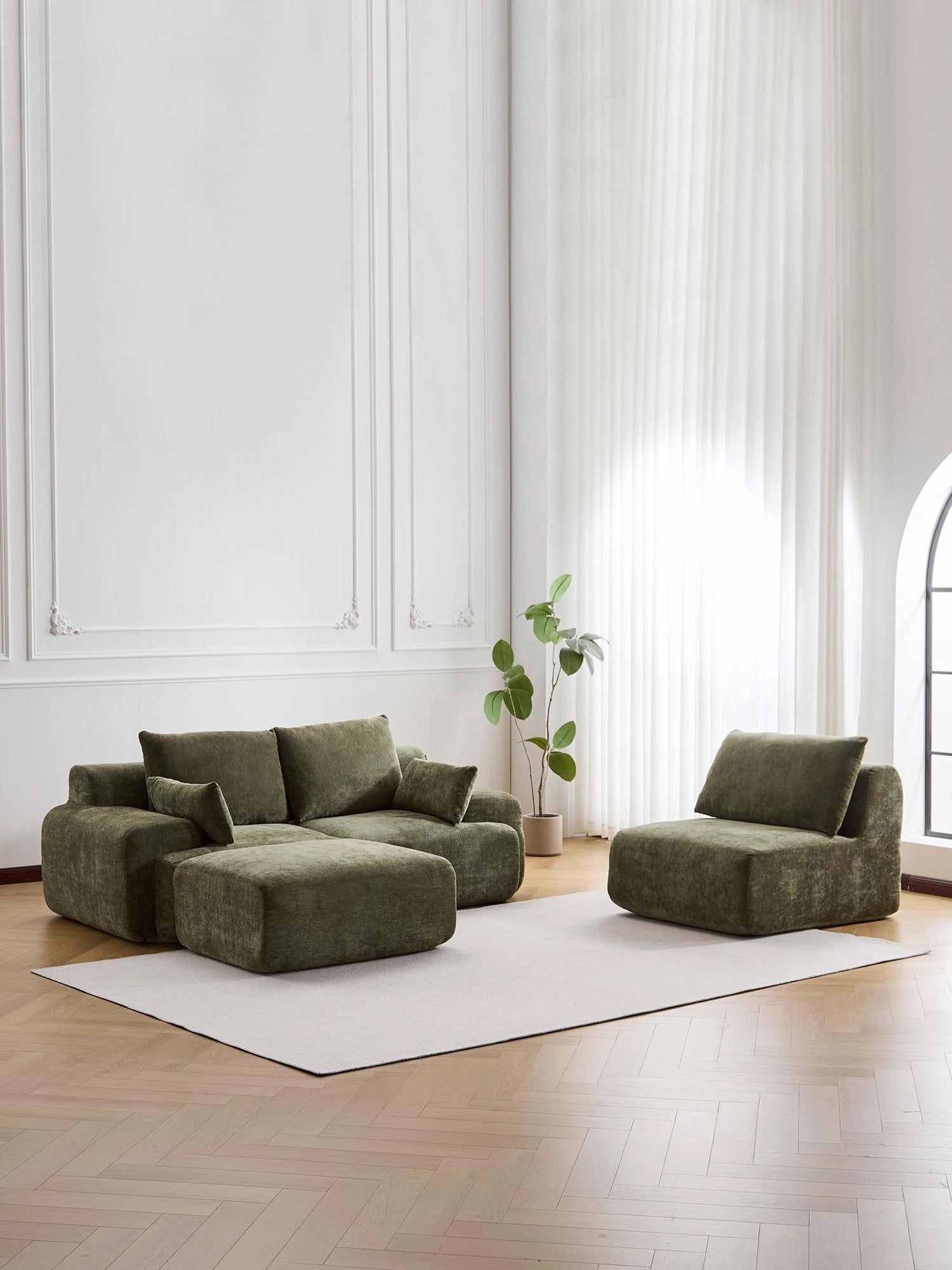 Zeus Canapé Modulaire Sectionnel Compressé