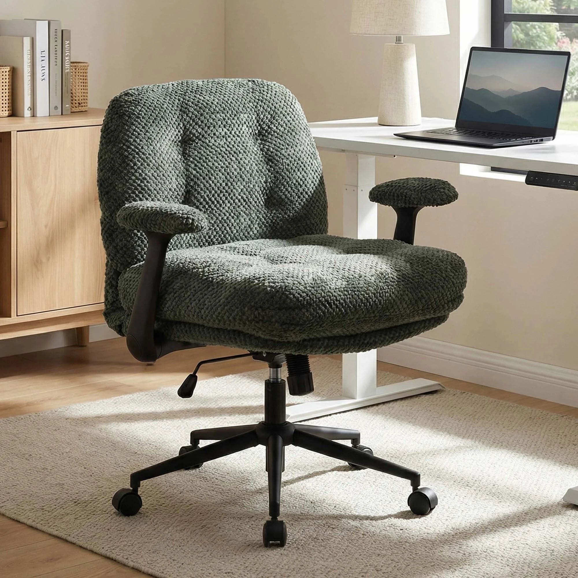 P5 Chaise croisée avec assise extra-large et accoudoirs relevables