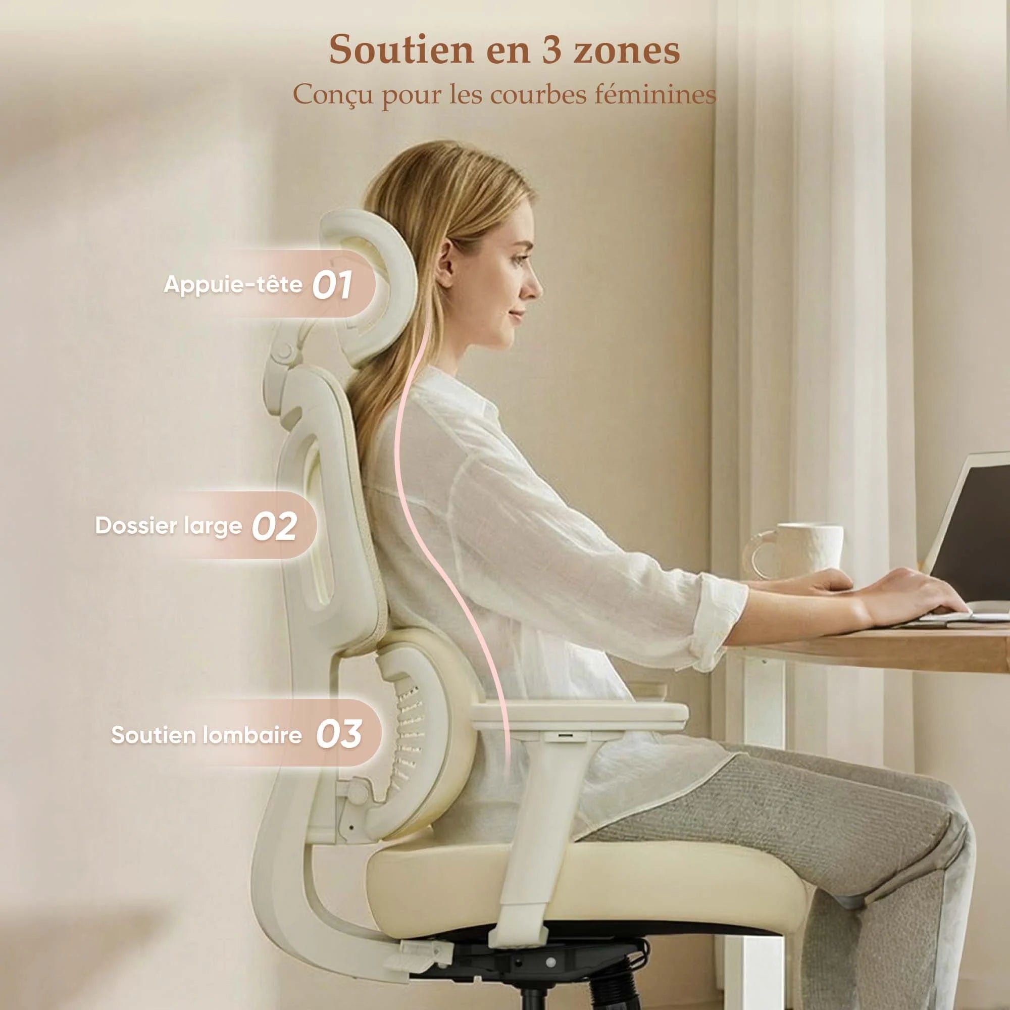 S3 Pro Chaise de bureau au design lifestyle coloré