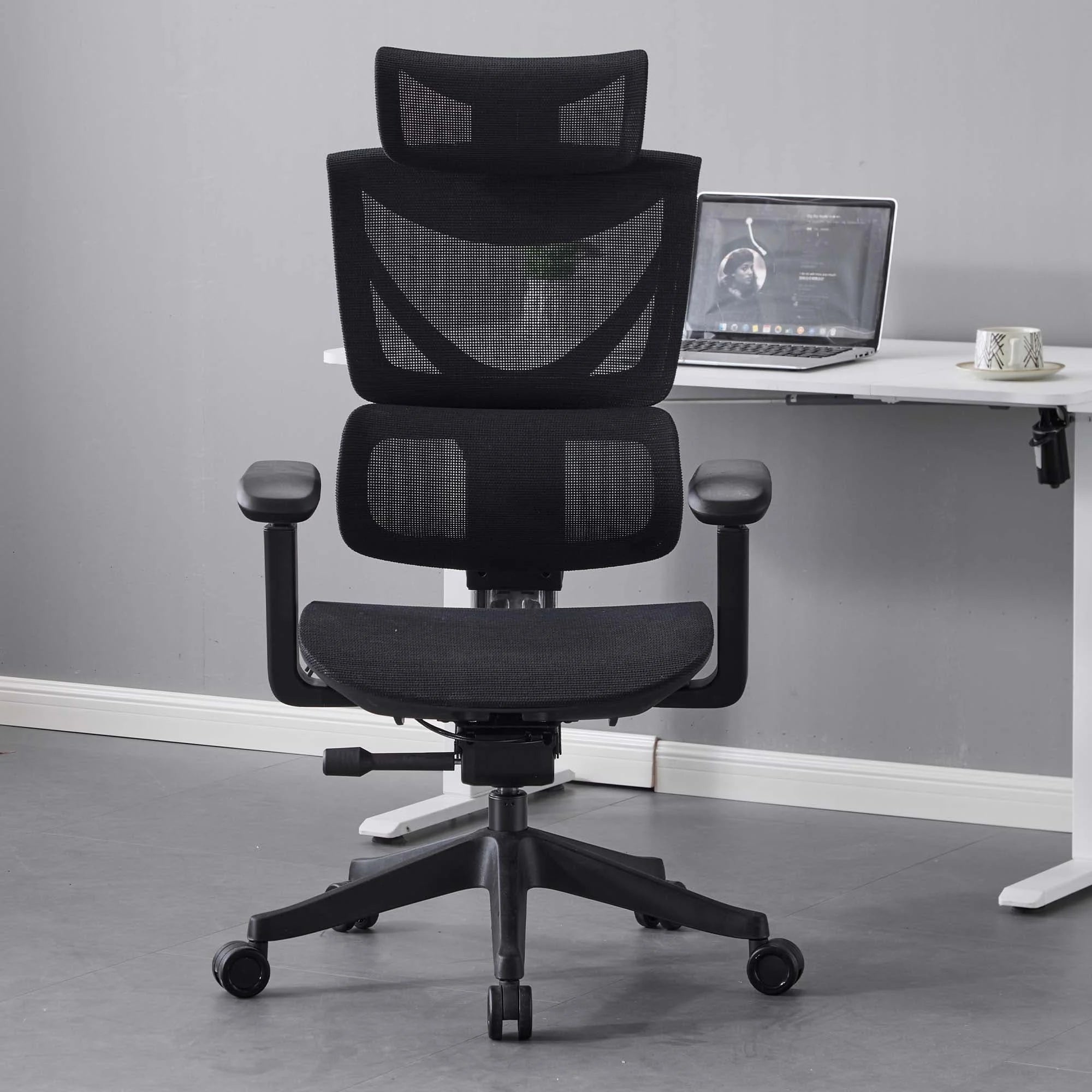 S7 Chaise de bureau ergonomique avec réglage à trois boutons