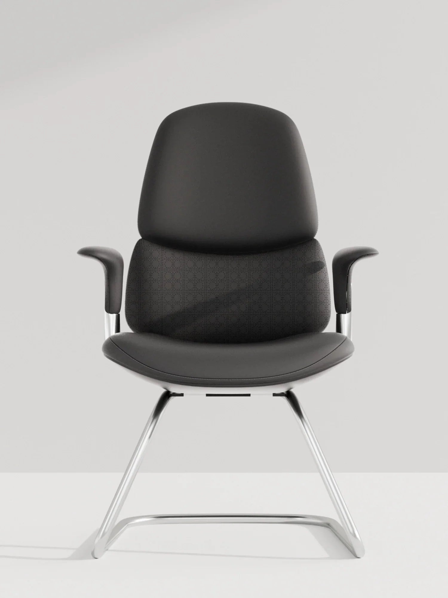 Nyla Chaise Freischwinger en Cuir avec Réglage Facile