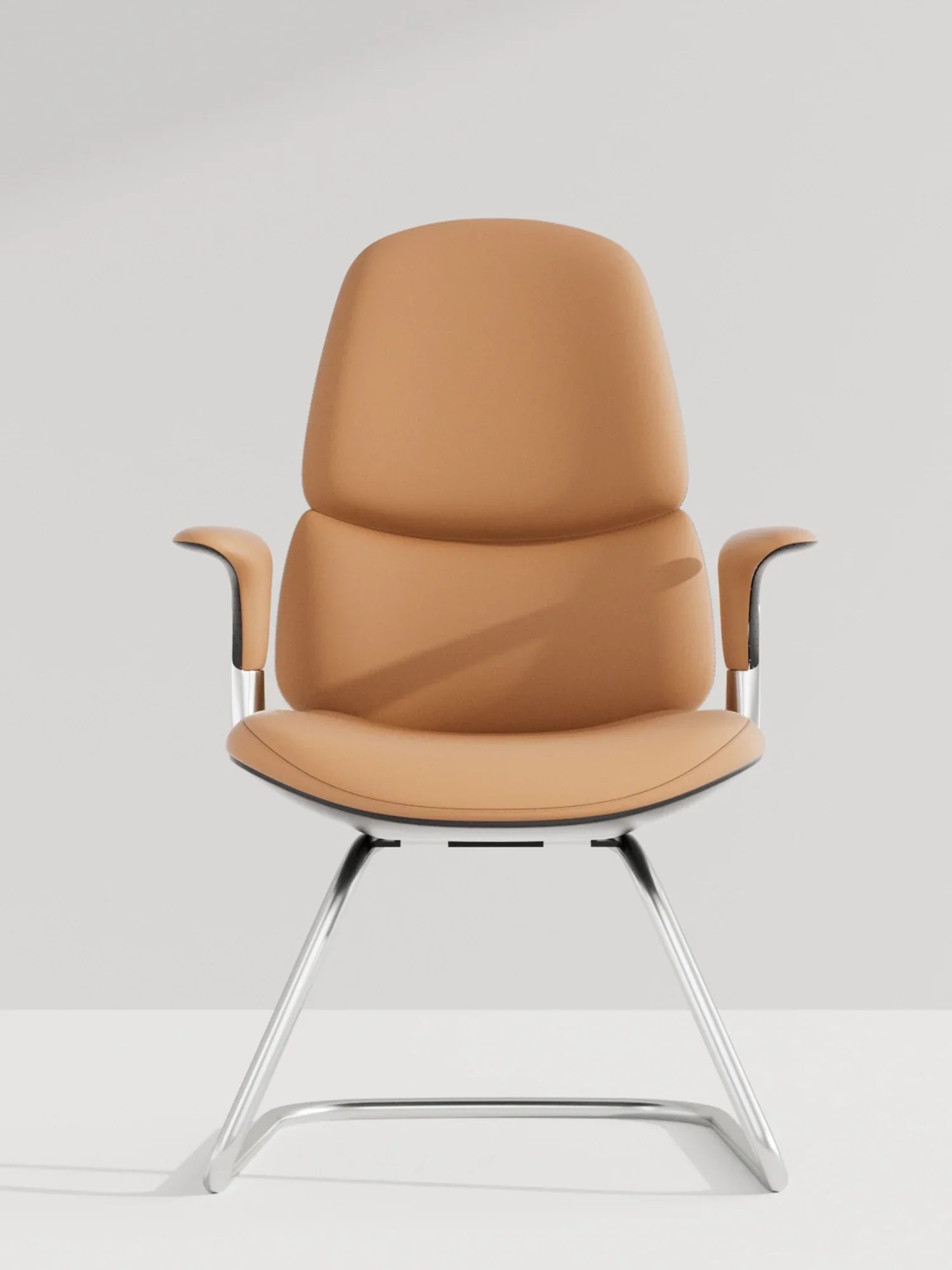 Nyla Chaise Freischwinger en Cuir avec Réglage Facile