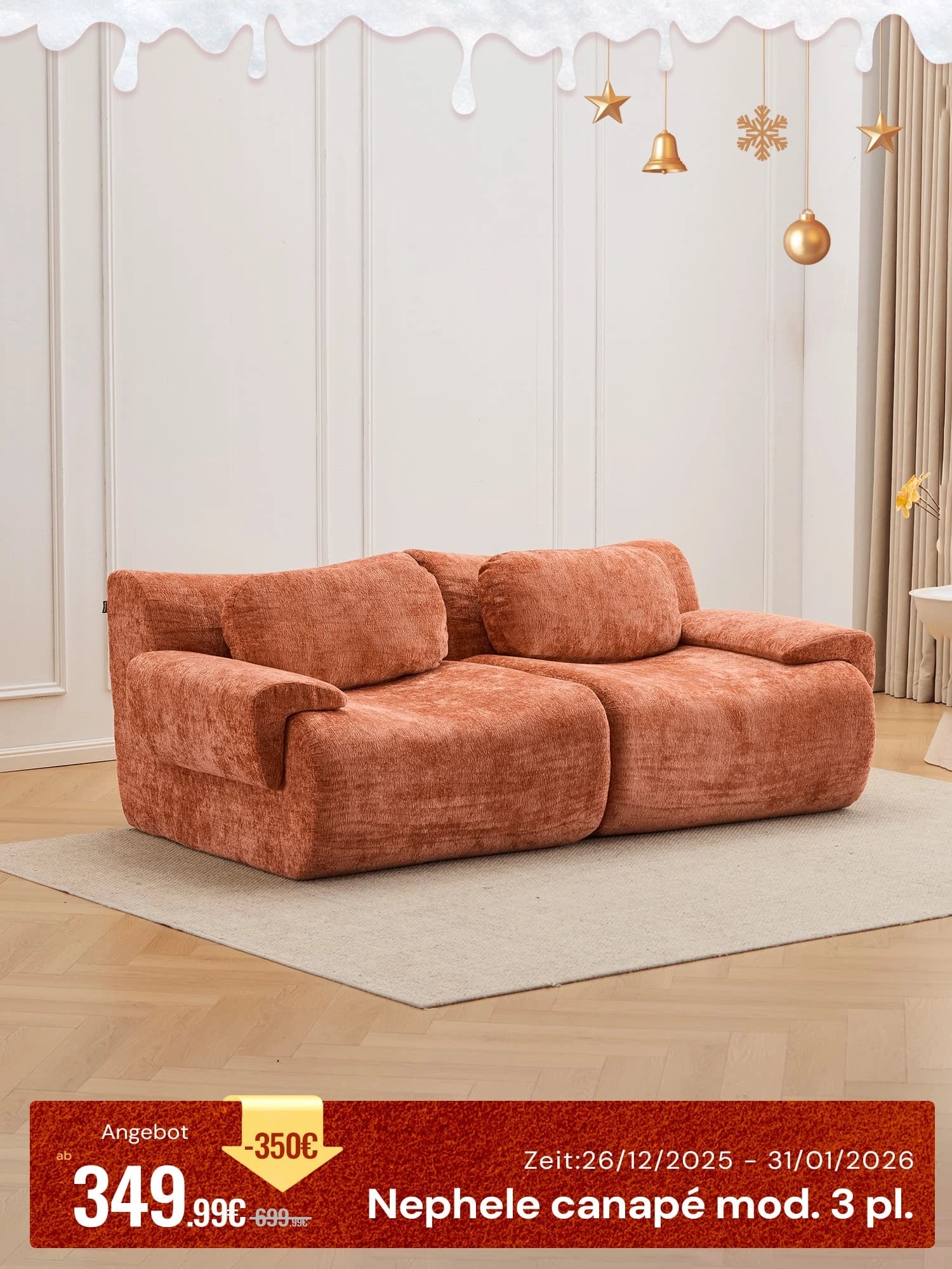 Nephele Canapé modulable sectionnel compressé