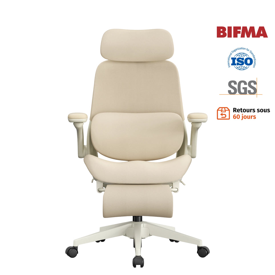 Welax S4 Pro – Chaise de bureau ergonomique avec accoudoirs relevables