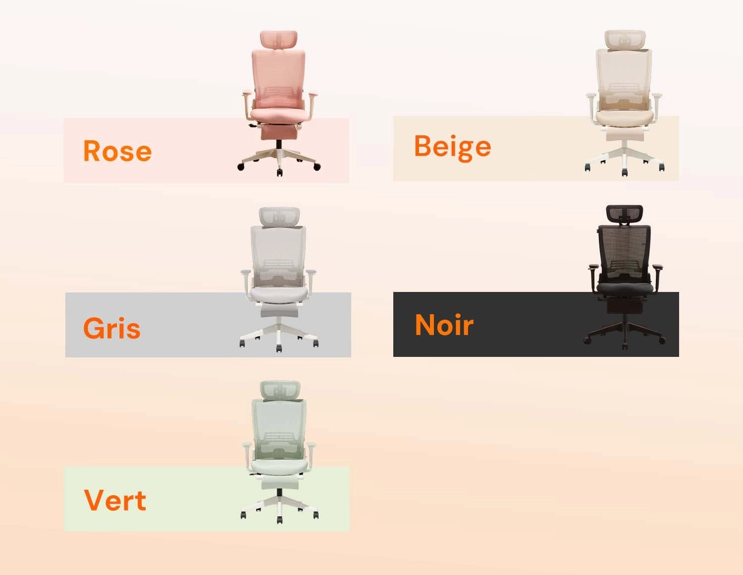 Couleurs douces et élégantes