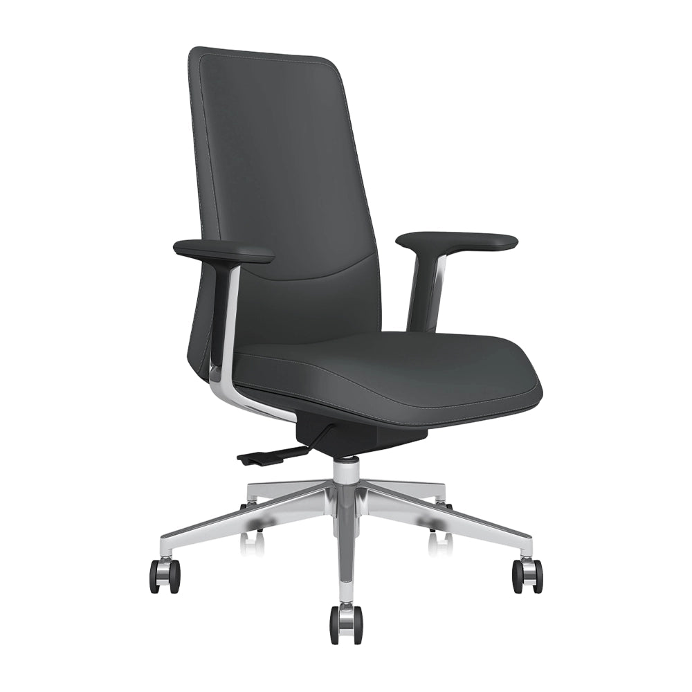 Neris Chaise de Bureau en Cuir Mi-Dossier avec Meilleur Rapport Qualité-Prix