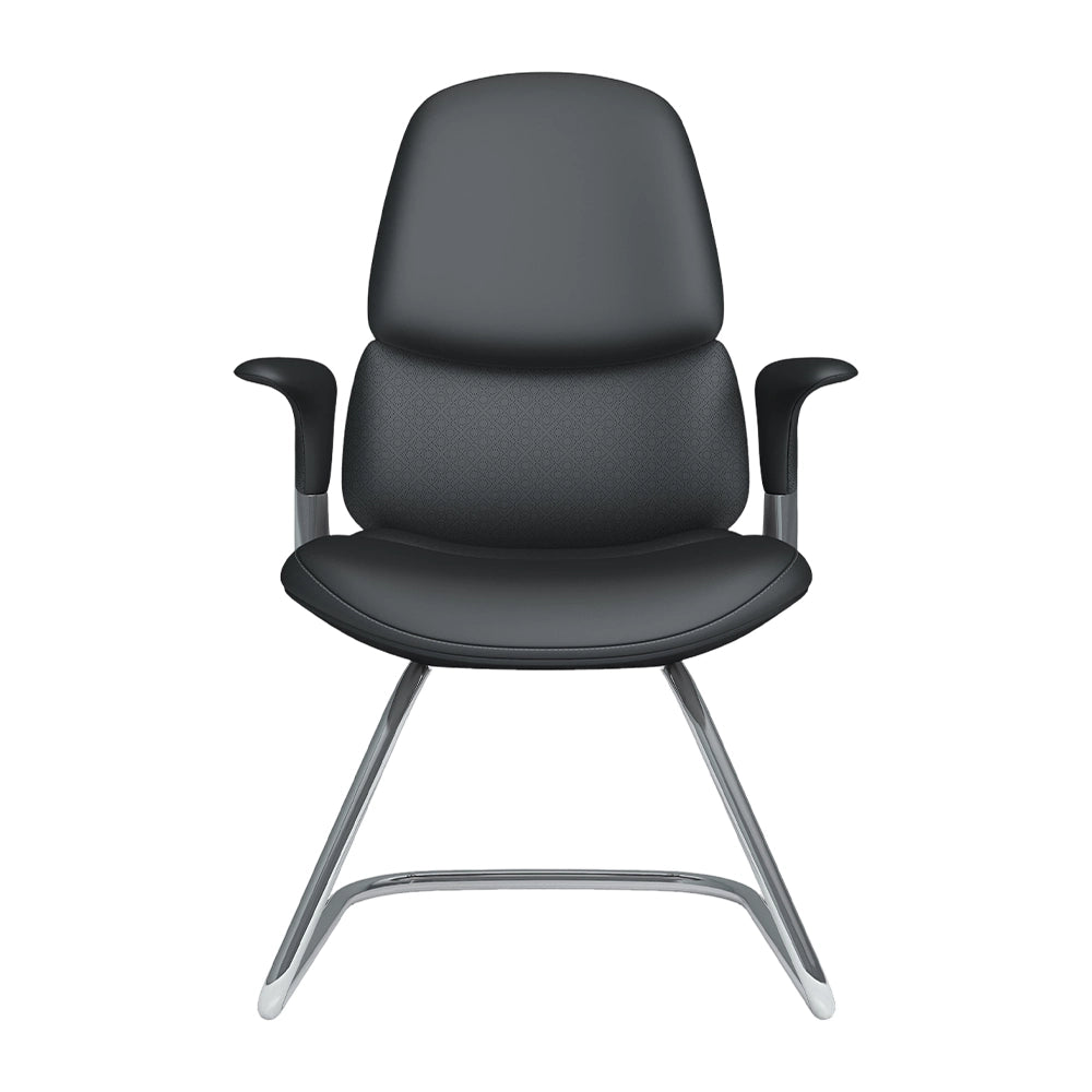 Nyla Chaise Freischwinger en Cuir avec Réglage Facile