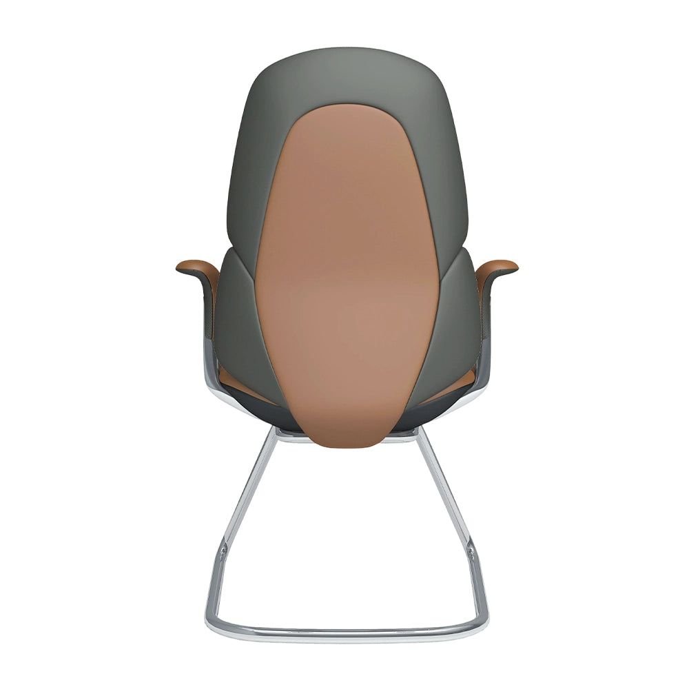 Nyla Chaise Freischwinger en Cuir avec Réglage Facile