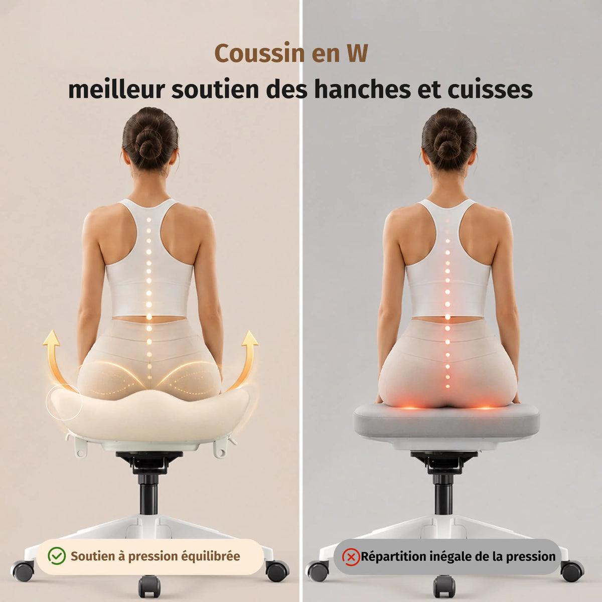 Welax S4 Pro – Chaise de bureau ergonomique avec dossier pliable